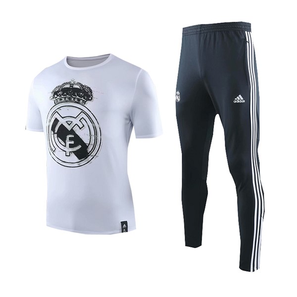 Entrenamiento Real Madrid Conjunto Completo 2019-2020 Blanco Azul